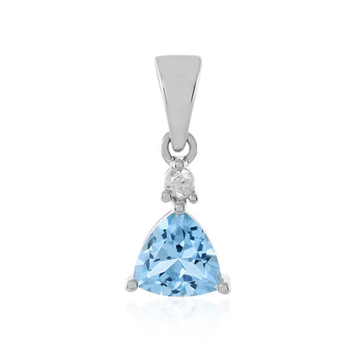 Sky Blue Topaz Silver Pendant