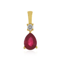 Madagascar Ruby Silver Pendant