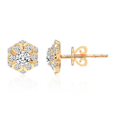 14K SI1 (G) Diamond Gold Earrings (Annette)