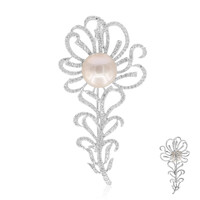 Ming Pearl Silver Brooch (TPC)