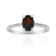 Garnet Silver Ring