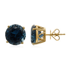 14K London Blue Topaz Gold Earrings