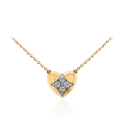 18K SI1 (G) Diamond Gold Necklace (Annette)