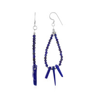 Lapis Lazuli Silver Earrings