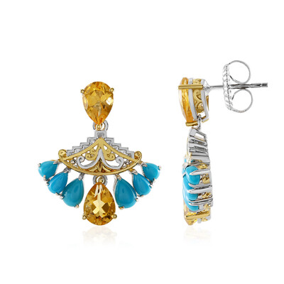 Citrine Silver Earrings (Gems en Vogue)