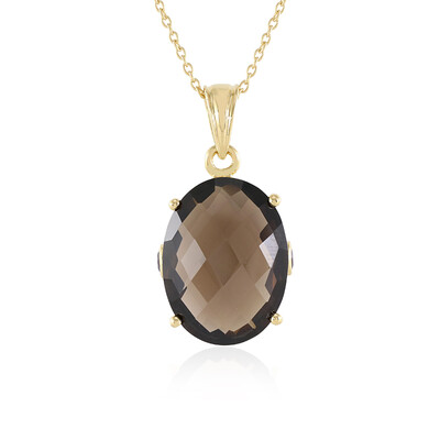 Smoky Quartz Silver Necklace