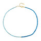 Neon Blue Apatite Silver Necklace