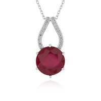 Madagascar Ruby Silver Necklace (de Melo)