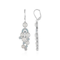 White Moonstone Silver Earrings (KM by Juwelo)