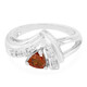 Hessonite Garnet Silver Ring