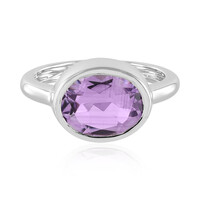 Rose de France Amethyst Silver Ring