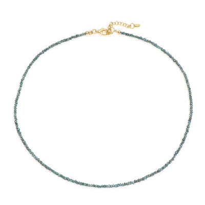 Blue Diamond Silver Necklace