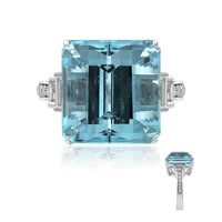 18K AAA Brazilian Aquamarine Gold Ring (CIRARI)