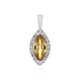 Yellow Zircon Silver Pendant (MONOSONO COLLECTION)