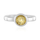 Yellow Beryl Silver Ring