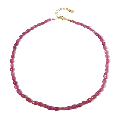 Madagascar Pink Sapphire Silver Necklace