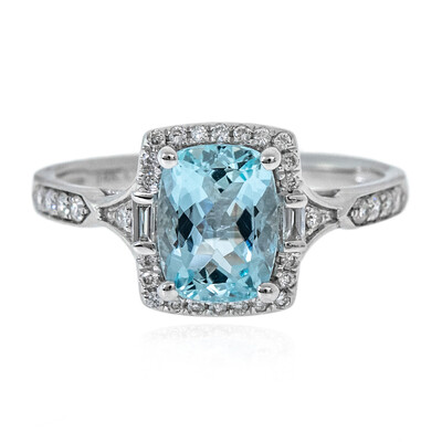 14K AAA Brazilian Aquamarine Gold Ring (AMAYANI)