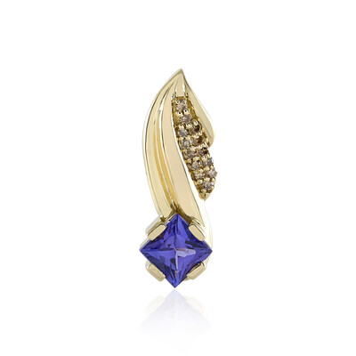 9K AAA Tanzanite Gold Pendant (de Melo)