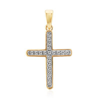 9K SI1 (G) Diamond Gold Pendant