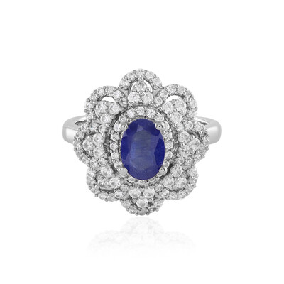 Madagascar Blue Sapphire Silver Ring