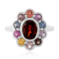 Mozambique Garnet Silver Ring