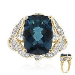 9K London Blue Topaz Gold Ring (Rifkind 1894 Collection)