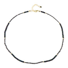 Black Diamond Silver Necklace