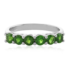 Russian Diopside Silver Ring