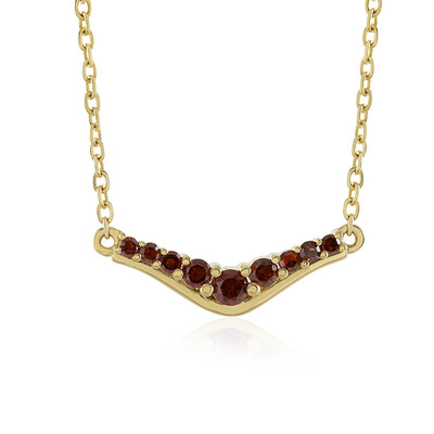 I3 Red Diamond Silver Necklace