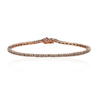 9K SI1 Argyle Rose De France Diamond Gold Bracelet