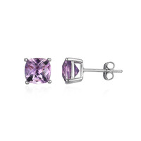 Amethyst Silver Earrings