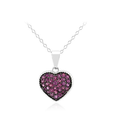 Rhodolite Silver Necklace