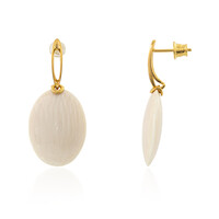 Mammoth Ivory Silver Earrings