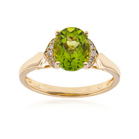 14K Dashihe Peridot Gold Ring (CIRARI)