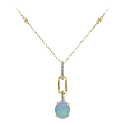 14K AAA Welo Opal Gold Necklace (CIRARI)