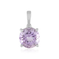 Rose de France Amethyst Silver Pendant