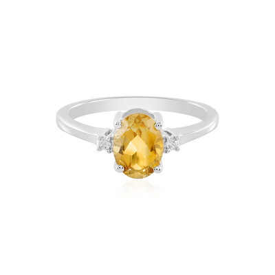 Citrine Silver Ring