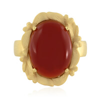 Red Onyx Silver Ring