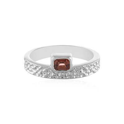 Pink Zircon Silver Ring