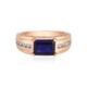 9K Madagascar Blue Sapphire Gold Ring