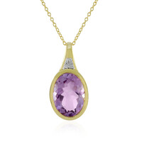 Rose de France Amethyst Silver Necklace