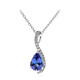 10K AAA Tanzanite Gold Necklace