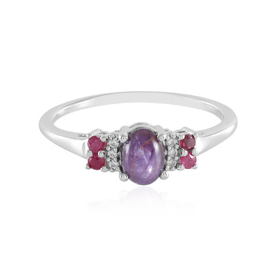 Star Ruby Silver Ring