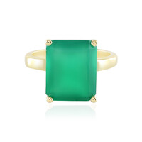 Green Onyx Silver Ring