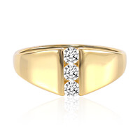 18K VVS1 (E) Diamond Gold Ring (adamantes [!])