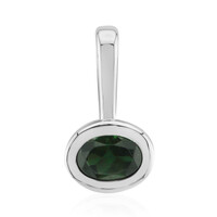 Brazilian Green Tourmaline Silver Pendant (Pallanova)