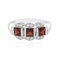 Mozambique Garnet Silver Ring