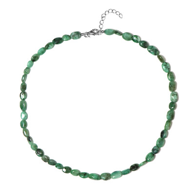 Socoto Emerald Silver Necklace