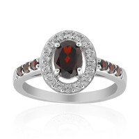 Garnet Silver Ring