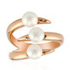 White Freshwater Pearl Silver Ring (TPC)